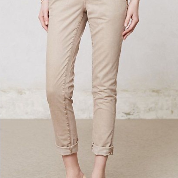Pilcro Hypen Chinos in Beige - Picture 2 of 6